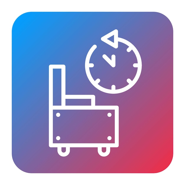 Imagen vectorial del icono de relajación del tiempo Se puede utilizar para la jubilación