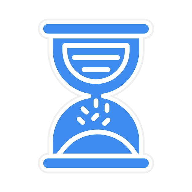 Imagen vectorial del icono del reloj de arena Se puede usar para el Año Nuevo Islámico