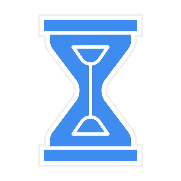 Imagen vectorial del icono del reloj de arena Se puede usar para el Año Nuevo