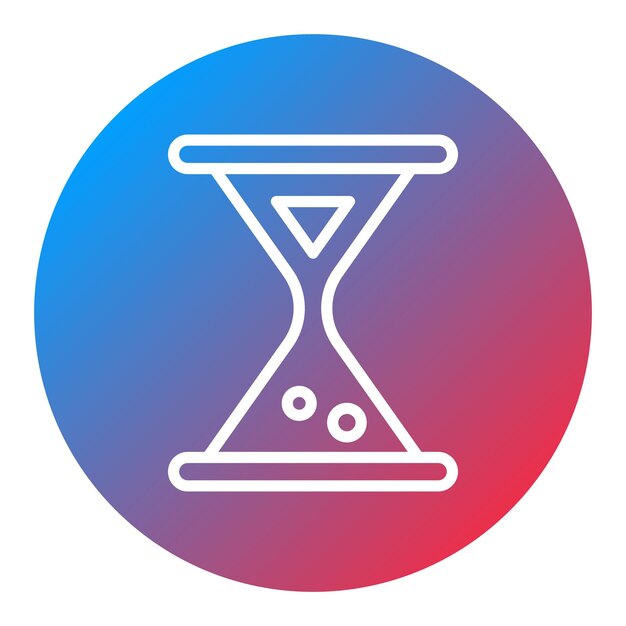 Imagen vectorial del icono del reloj de arena Se puede usar para logros