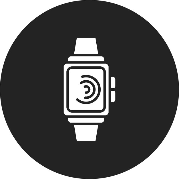 Imagen vectorial del icono del reloj inteligente Se puede usar para la hora y la fecha