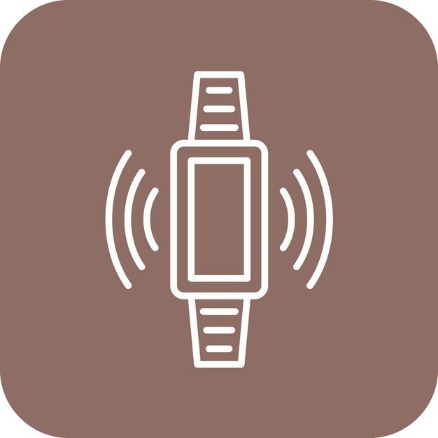 Imagen vectorial de icono de reloj inteligente Se puede utilizar para Internet de las Cosas