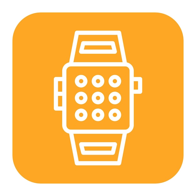 La imagen vectorial del icono del reloj inteligente se puede utilizar para el lujo