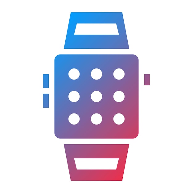 La imagen vectorial del icono del reloj inteligente se puede utilizar para el lujo