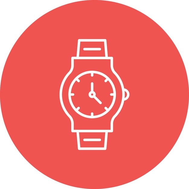 Imagen vectorial del icono del reloj de muñeca Se puede usar para Mall