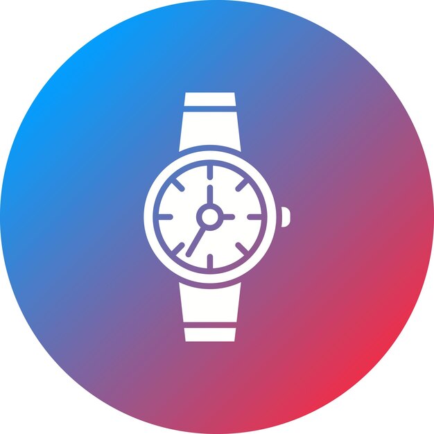 Imagen vectorial del icono del reloj de muñeca Se puede usar para Moda