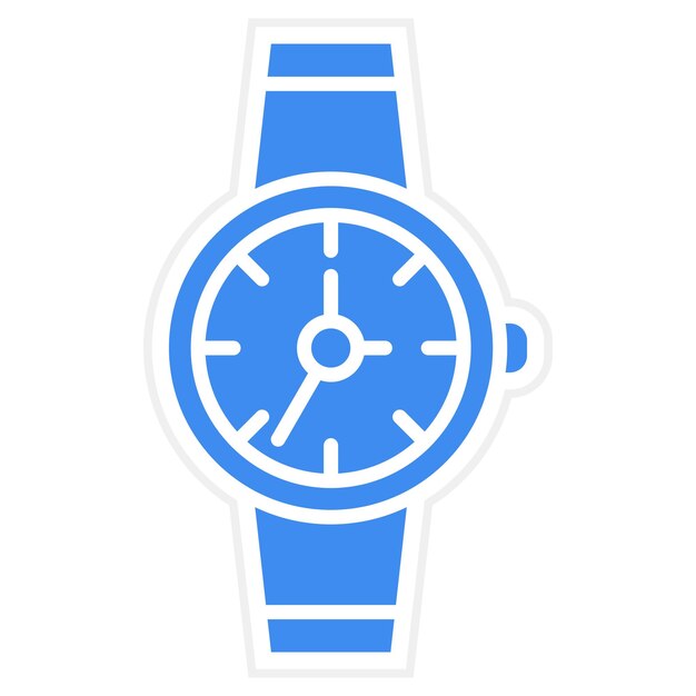 Imagen vectorial del icono del reloj de muñeca Se puede usar para Moda