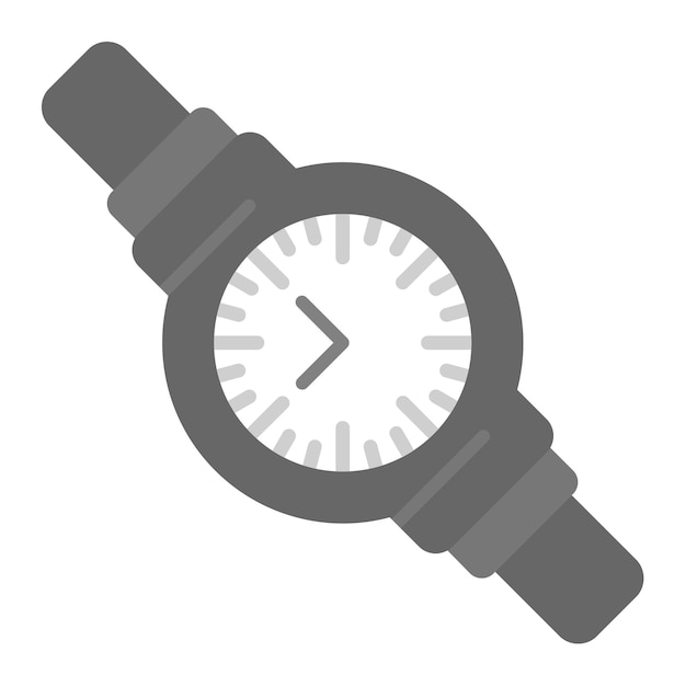 Imagen vectorial del icono del reloj de muñeca Se puede utilizar para la gestión de proyectos