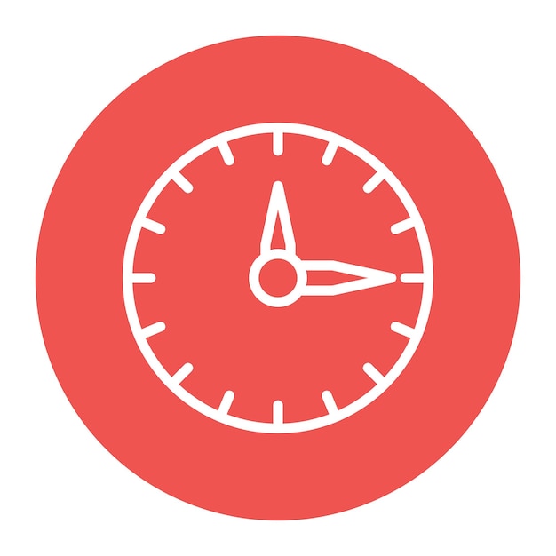 Imagen vectorial del icono del reloj Se puede usar para Retro