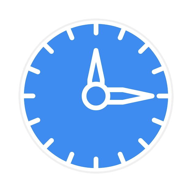 Imagen vectorial del icono del reloj Se puede usar para Retro