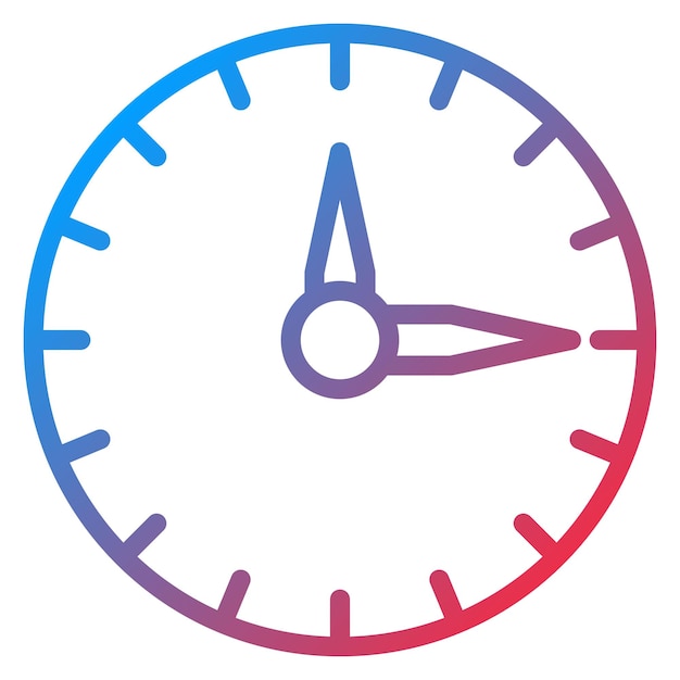 Imagen vectorial del icono del reloj Se puede usar para Retro