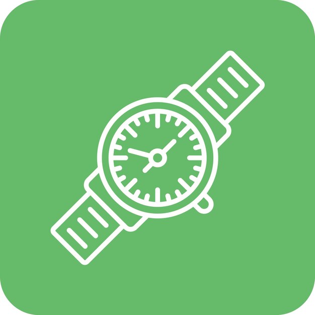 La imagen vectorial del icono del reloj se puede utilizar para el comercio electrónico de moda