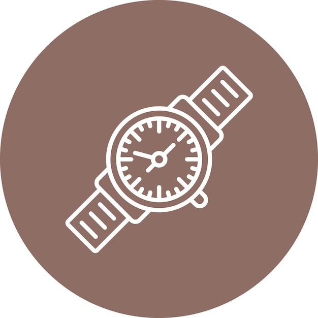 La imagen vectorial del icono del reloj se puede utilizar para el comercio electrónico de moda