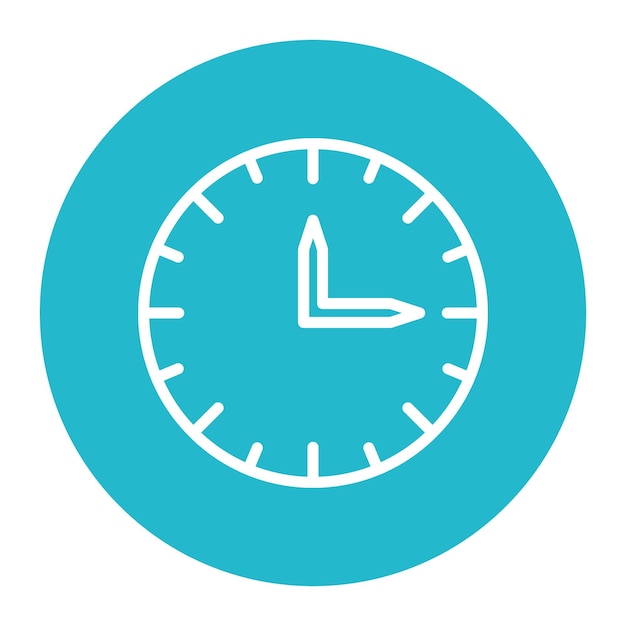 La imagen vectorial del icono del reloj se puede utilizar para los logros
