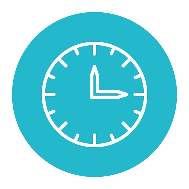 Vector la imagen vectorial del icono del reloj se puede utilizar para los logros