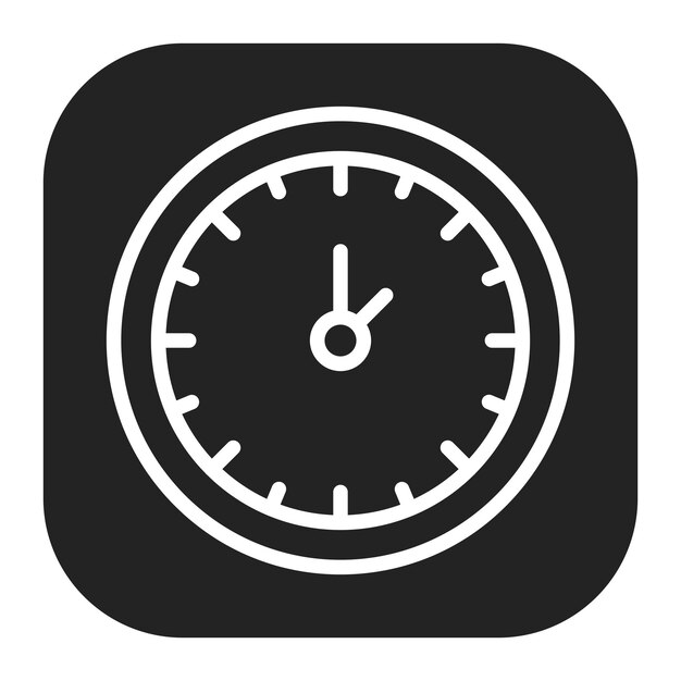 Imagen vectorial del icono del reloj Se puede utilizar para reuniones de negocios