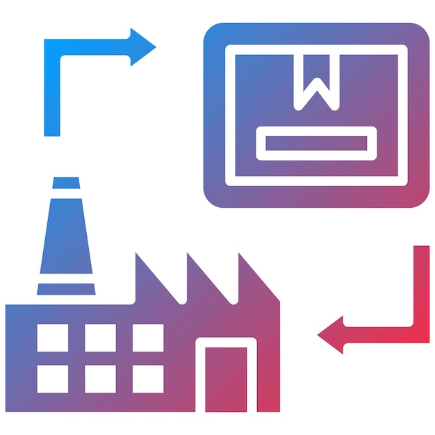 Imagen vectorial del icono de remanufactura del producto Se puede utilizar para Economía