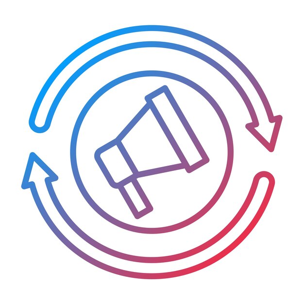 Imagen vectorial de icono de remarketing Se puede utilizar para el marketing digital