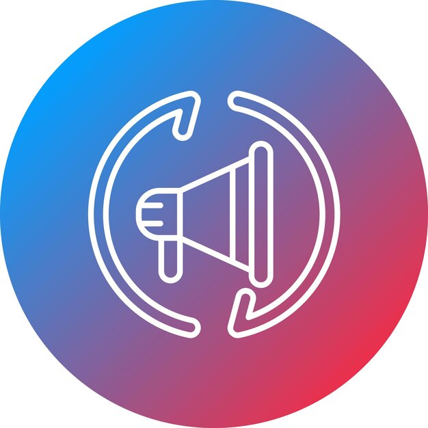 Imagen vectorial de icono de remarketing Se puede utilizar para el marketing en Internet