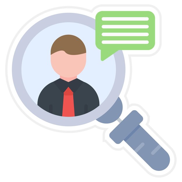 Imagen vectorial del icono de rendimiento del empleo Puede utilizarse para los recursos humanos