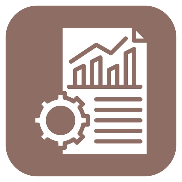 Imagen vectorial del icono de rendimiento empresarial Se puede utilizar para el rendimiento empresarial