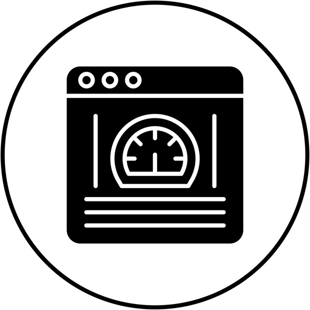 Imagen vectorial del icono de rendimiento Se puede utilizar para la productividad