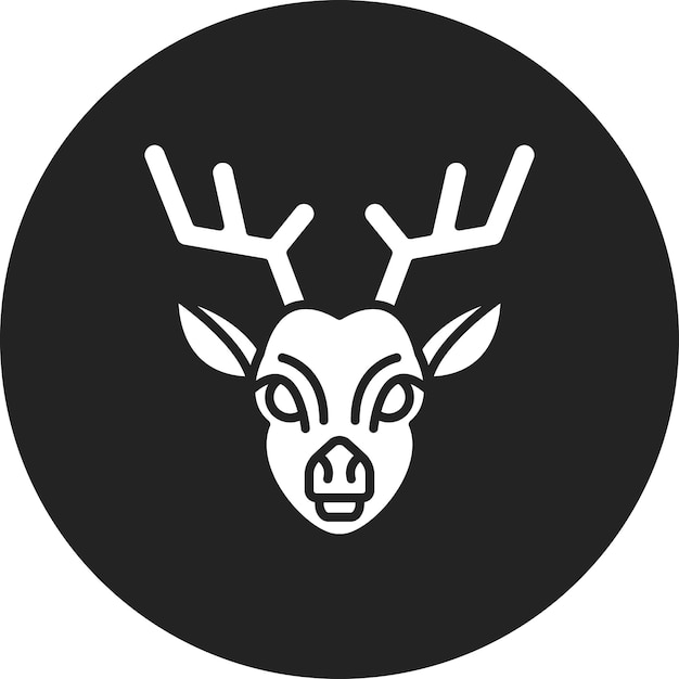 La imagen vectorial del icono del reno se puede usar para In The Wild