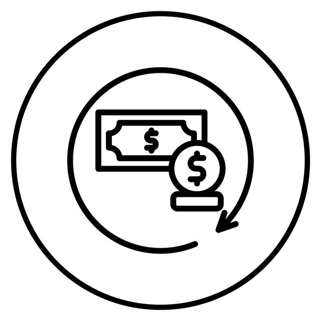 Imagen vectorial del icono de renovación del préstamo Se puede utilizar para el préstamo