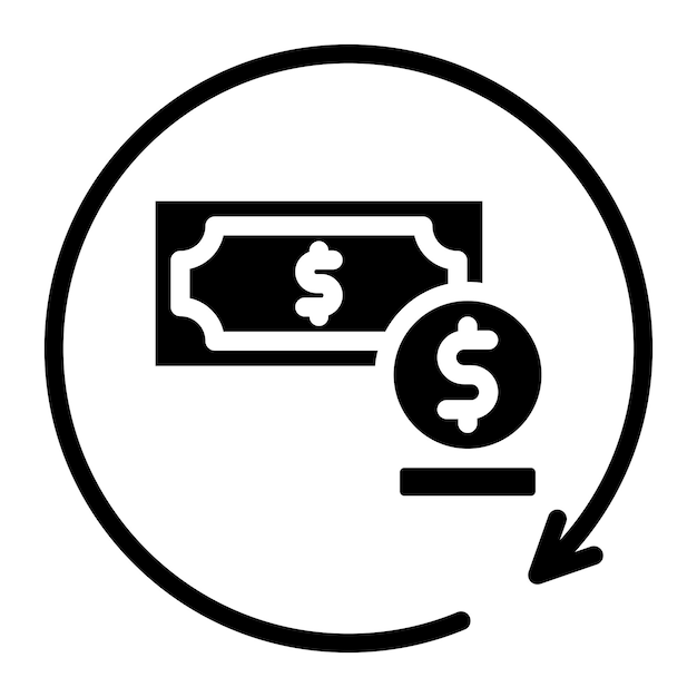 Imagen vectorial del icono de renovación del préstamo Se puede utilizar para el préstamo