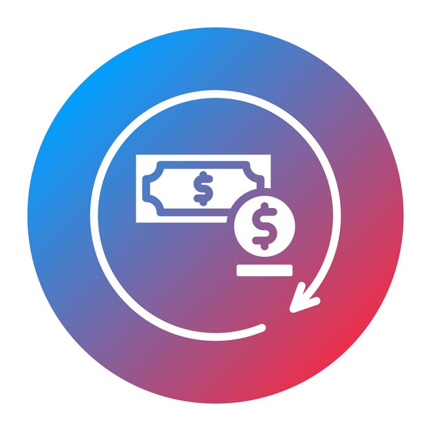 Imagen vectorial del icono de renovación del préstamo Se puede utilizar para el préstamo