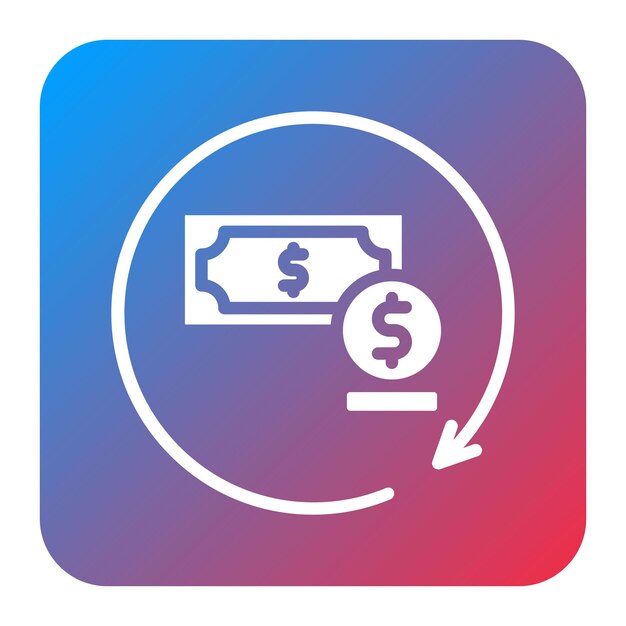 Imagen vectorial del icono de renovación del préstamo Se puede utilizar para el préstamo