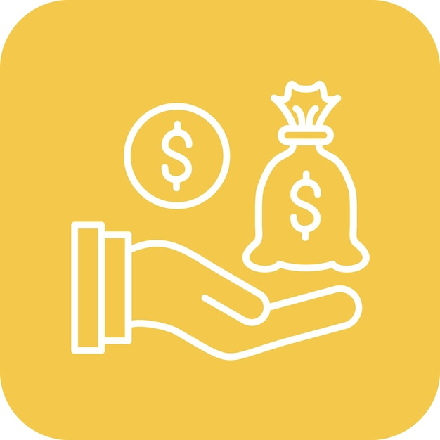 Imagen vectorial del icono de rentabilidad Se puede utilizar para el emprendimiento