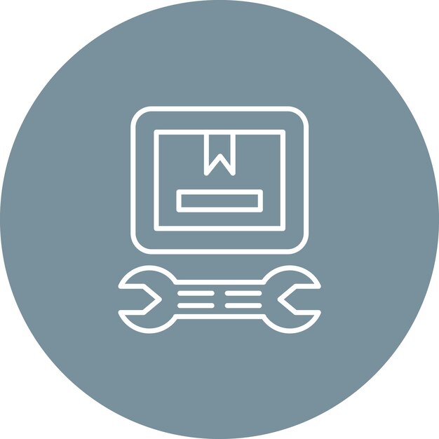 Imagen vectorial del ícono de reparación del producto Se puede utilizar para Economía