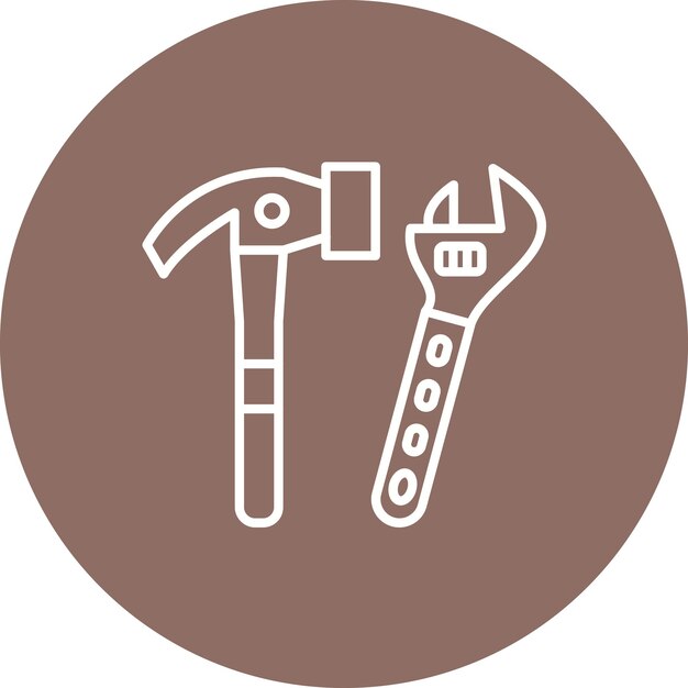 Imagen vectorial de icono de reparación Se puede utilizar para mejoras en el hogar