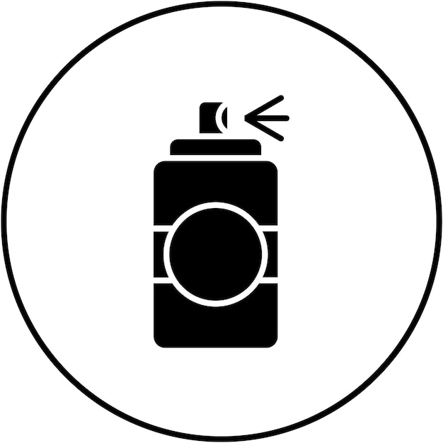 Imagen vectorial del icono repelente de insectos Puede utilizarse para la pesca