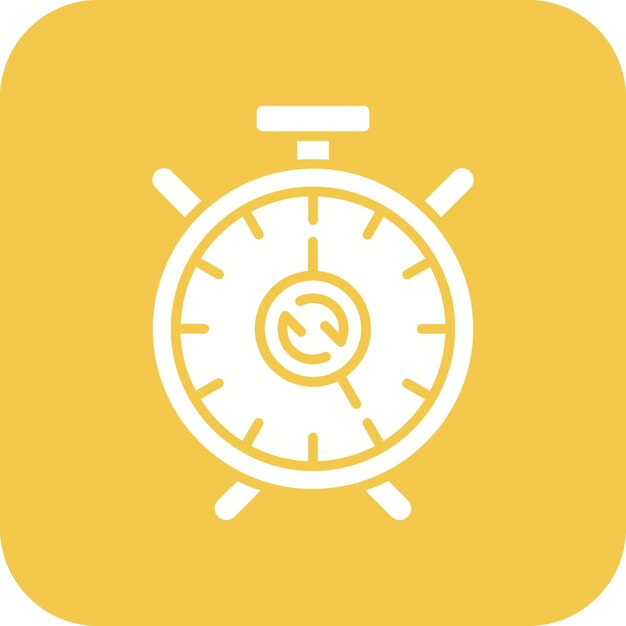 Imagen vectorial de icono de repetición de alarma Puede utilizarse para la hora y la fecha