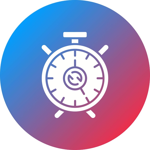 Imagen vectorial de icono de repetición de alarma Puede utilizarse para la hora y la fecha