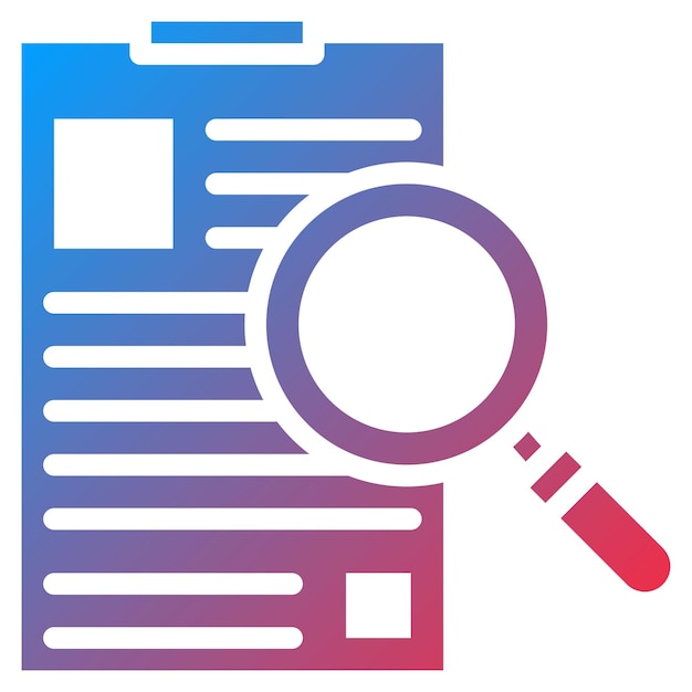 Imagen vectorial de icono de reportaje de investigación Se puede usar para el Día de la Libertad de Prensa