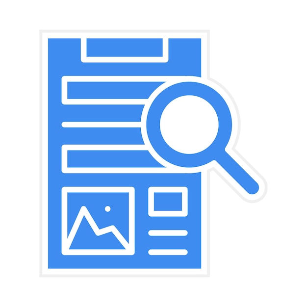 Imagen vectorial de icono de reportaje de investigación Se puede utilizar para el periodismo