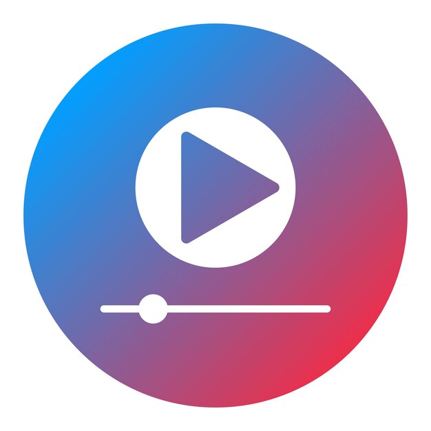 Imagen vectorial de icono de reproducción Puede utilizarse para la literatura