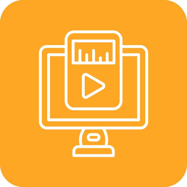 Imagen vectorial de icono de reproductor de música Se puede utilizar para Comunicación y Medios