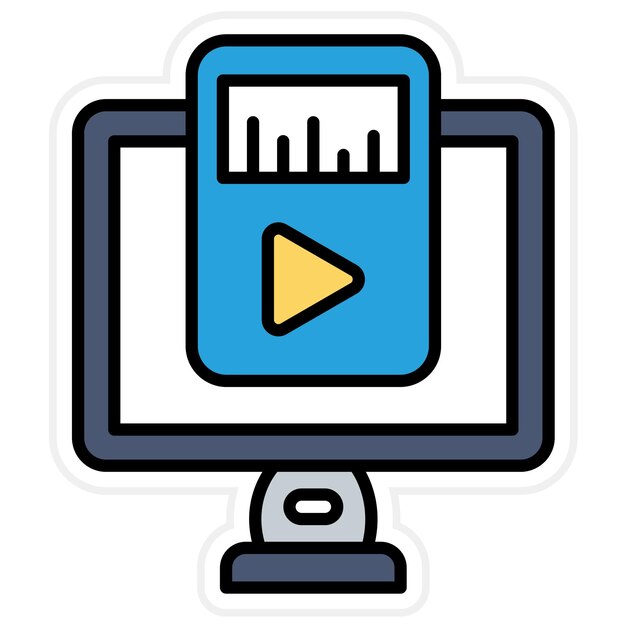 Imagen vectorial de icono de reproductor de música Se puede utilizar para Comunicación y Medios