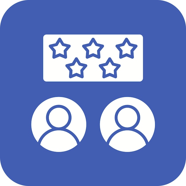 Imagen vectorial del icono de reputación Se puede utilizar para el emprendimiento