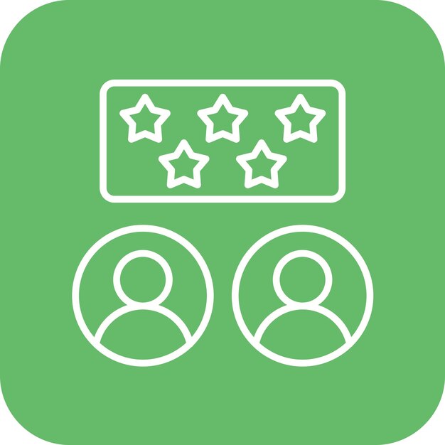 Imagen vectorial del icono de reputación Se puede utilizar para el emprendimiento
