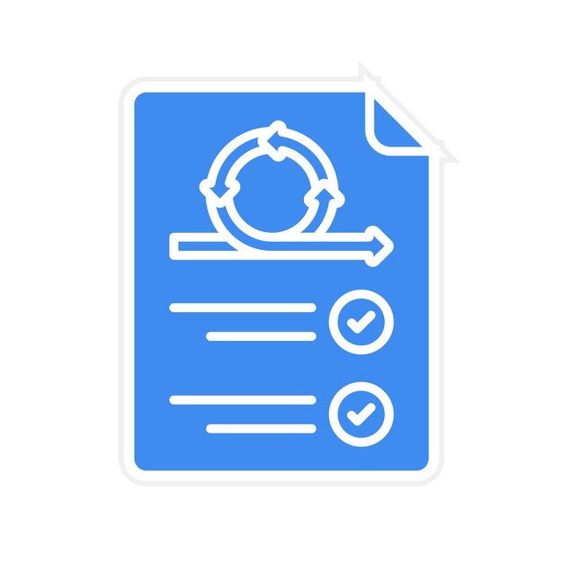 Imagen vectorial de icono de requisito Se puede utilizar para Agile