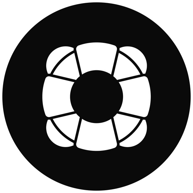La imagen vectorial del icono de rescate se puede usar para la supervivencia