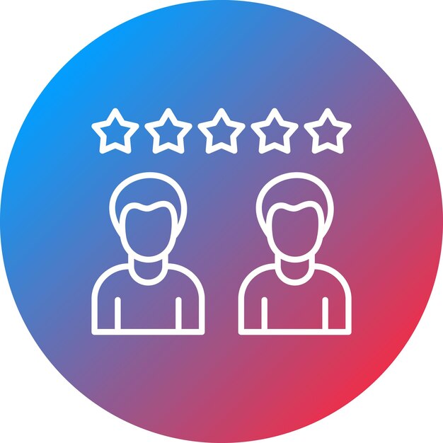Imagen vectorial del icono de las reseñas de los clientes Se puede utilizar para el marketing digital