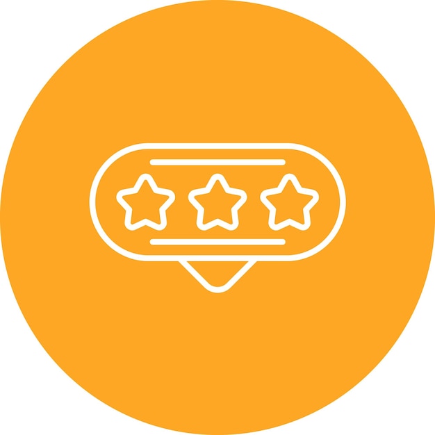 Imagen vectorial del icono de las reseñas Se puede utilizar para el marketing digital