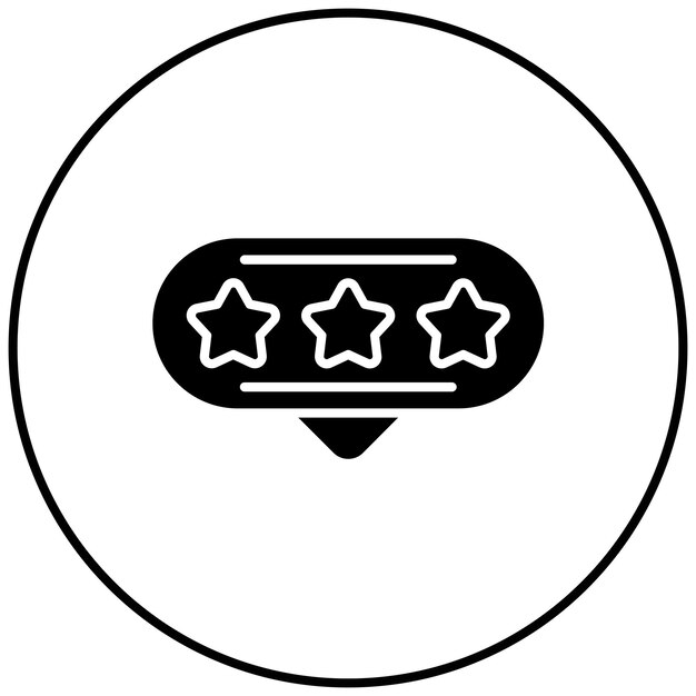 Imagen vectorial del icono de las reseñas Se puede utilizar para el marketing digital