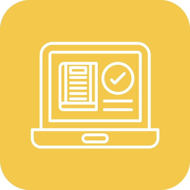Imagen vectorial del icono de reserva en línea Se puede utilizar para la biblioteca